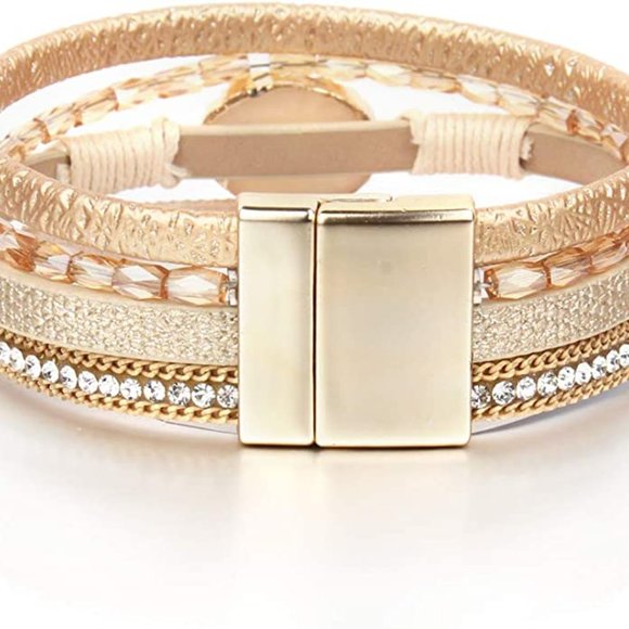 ⭐️Anthro Leather Boho Bracelet⭐️ - Picture 3 of 4